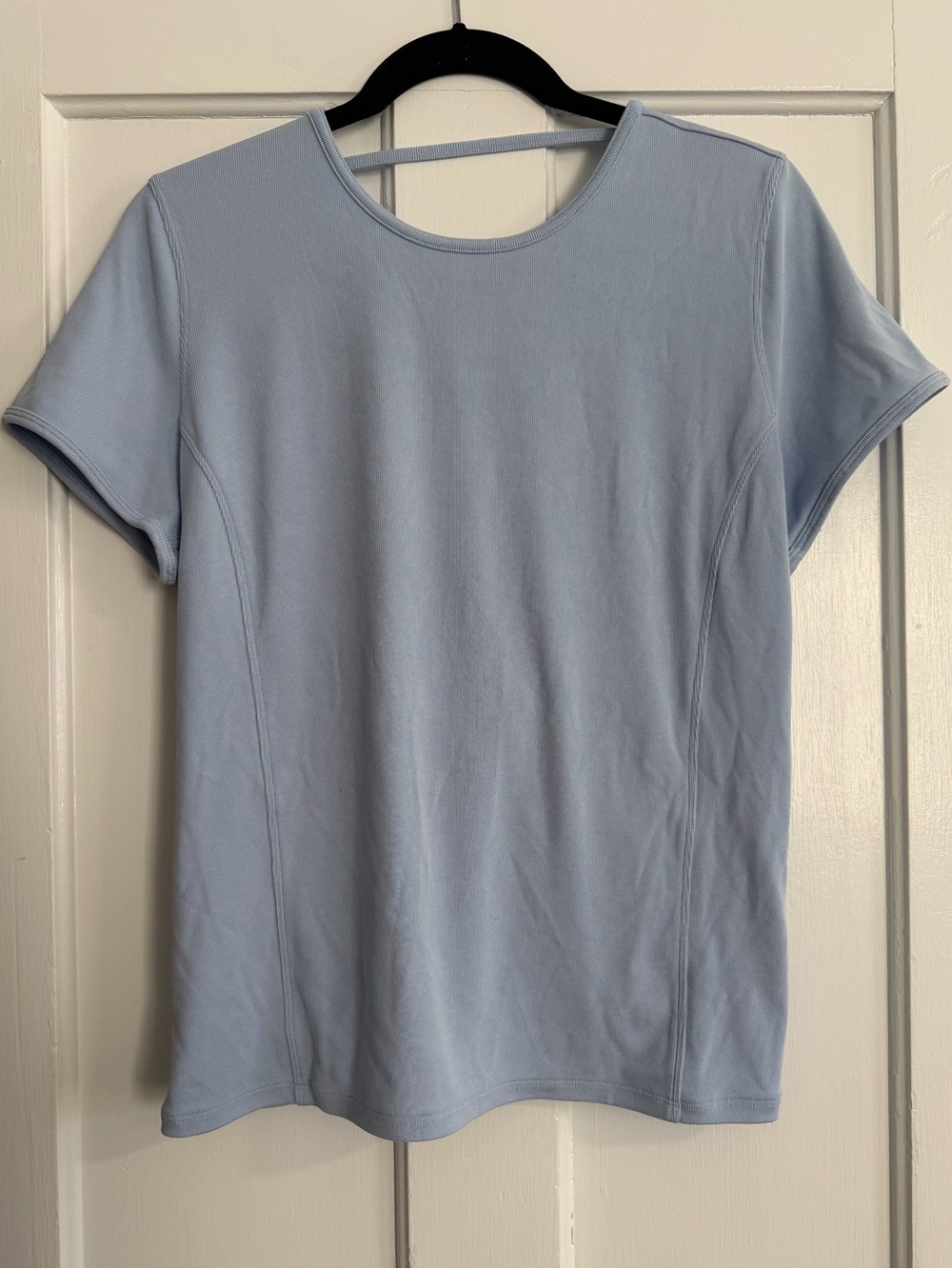 Lululemon Twist Back Soft Ribbed Short Sleeve Top PTP 20” - Picture 2 of 7